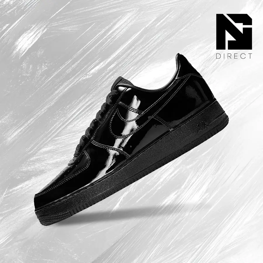 Nike Air Force 1 Low '07 PremiumBlack Patent– Men's Lifestyle Sneakers – shoes for man  - Running Shoes, Lightweight Shock-Absorbing Comfort, Breathable Everyday Fit, Gym Training to Street Casual Wear - back to school - IV2857 010