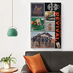 Treaty Oak Revival Posters Music Album Cover Poster Wall Decorative Art Painting Living Room Bedroom Decoration Gift Unframe
