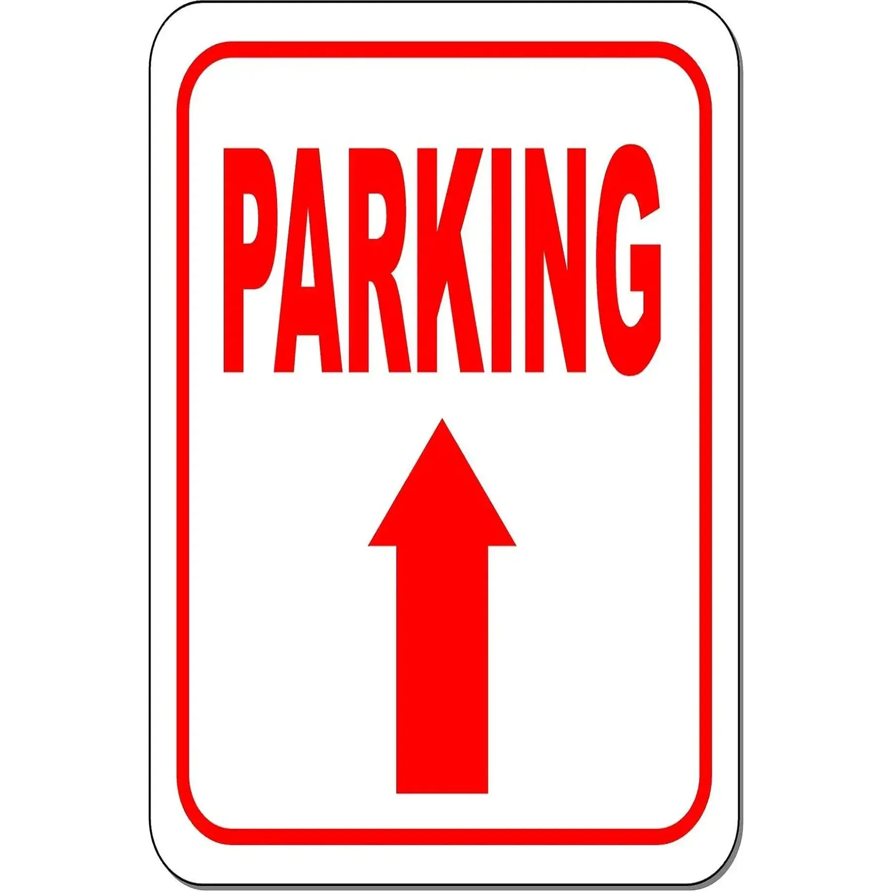 8x12in Easy-Install Mountable Aluminium No Parking Anytime Sign, Modern Decorative Metal Plaque Wall Decor for Garage, Home Supplies