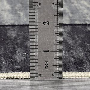 【GARVEE】Washable Rugs - Modern Geometric Non-Slip Area Rugs in Various Sizes (9x12, 8x10, 5x7, 4x6, 2x6) - Soft & Stain Resistant in Grey, Blue/Taupe