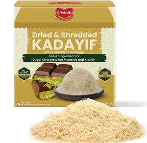 Chobella Premium Kataifi Shredded Fillo Dough 100 g (3.5 Oz), Ingredient for The Viral Dubai Pistachio Chocolate Bar, Kunafa & Knafeh, Kurutulmus Kadayif Pastry Dough, Knafeh, Katifi, Shredded Phyllo