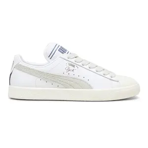 PUMA Mens X Rhuigi Clyde Lace Up Sneakers Shoes Casual - White