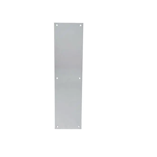 6 x 16 in. Square Corner Push Plate, Satin Stainless Steel