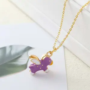Copper three-dimensional Pegasus pendant Pegasus clavicle necklace jewelry female gift