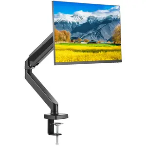 VEVOR Single Monitor Mount for 13"-32" Screens, Gas Spring Monitor Arm, Holds up to 20 lbs, Monitor Arm Desk Mount with C-Clamp/Grommet Mounting Base, VESA Mount 75x75, 100 x100mm
