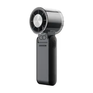 Portable Handheld Fan, USB Rechargeable Digital Display Cooling Fan, Portable Fan for Home Office Outdoor, Household Appliances