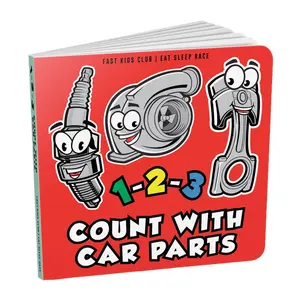 123 Count with Car Parts Book - For the next generation of racers, Start them young!