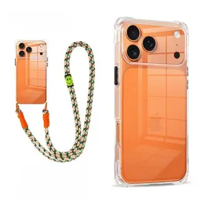 New Apple iPhone 17 Pro Max Case, Transparent Design with Lanyard, Compatible with iPhone 17 & 17 Pro Max, Durable Protective Phone Protection