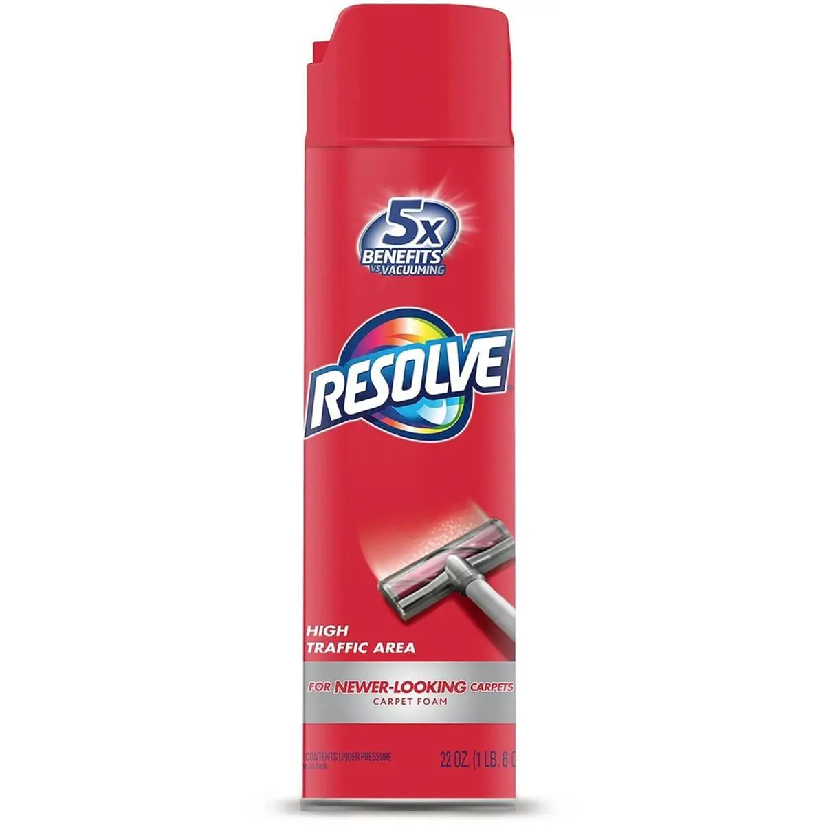 Resolve Household Carpet Cleaning Foam Mousse Spray - High-Traffic Areas Formula, Odour Control, Stain-Resistant, Safe for Wool, Nylon, Synthetic Carpets, 0.17gal (Reckitt Benckiser)