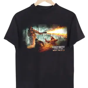 Y2K Call of Duty Black Ops & World at War Map Pack 2 T-Shirt – Vintage Game Graphic Unisex Tee - Vintage Graphic Tee – Menswear & Womenswear – Streetwear Tops – Casual Cotton Crewneck Shortsleeve T-shirt