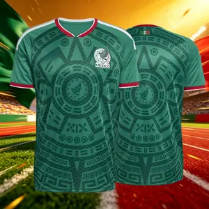 2026 Mexico Home And Away Short And Long Sleeve Soccer Jersey Fans Version Breathable