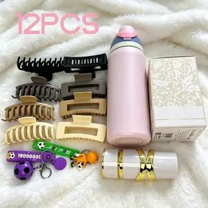 Lucky Lady's Daily Life Essentials Gift Set - 12-piece Set of Daily Necessities - Summer Essentials - Outdoor Sports Accessories - Ideal Gift for Women - Lucky Scoop - 12 Everyday Essentials for Women - Mystery Box