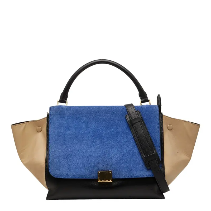 Pre-owned Celine Suede Shoulder Bags Trapeze 2way bag