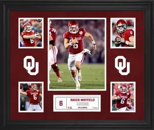 Baker Mayfield Oklahoma Sooners Framed 23'' x 27'' 5-Photo Collage