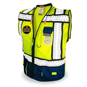 KwikSafety SHERIFF Safety Vest (Multi-Use Pockets) Class 2 ANSI Tested OSHA Compliant Hi Vis Reflective Surveyor - Model No.: KS3305