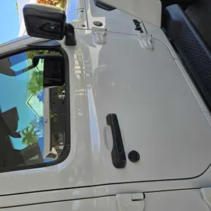 Strong Magnet Keyhole Covers Compatible with 2018-2025 Jeep Wrangler JL and Gladiator JT Front Door, Door Lock Covers for Keyhole Protection (Classic)