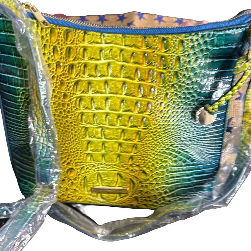 Croc Crossbody Bag - Durable Material with Colorful Pattern and Zipper Closure, Ideal for Everyday Use