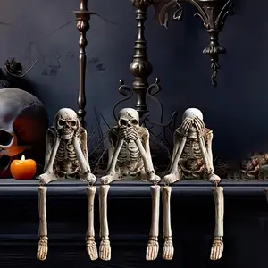 Creative Skeleton Decoration, Unique Skull Ornament for Halloween & Party, Perfect Gift for Friends & Family, Ideal for Home Décor