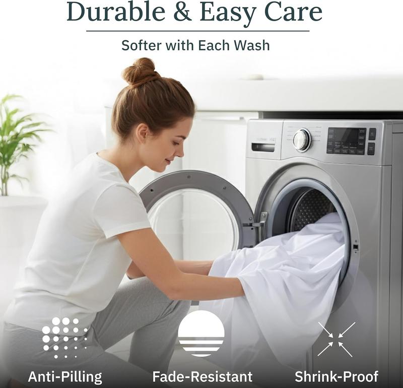 Luxury  Sheet Set - 1000 Thread Count Sateen, Thick and    Sheets  Size, Deep Pockets, Durable Bedding - Lavender Grey