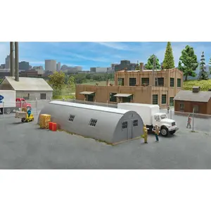Walthers Cornerstone 933-3560 Quonset Hut - Kit - 6-9/16 x 2-3/4 x 1-3/8" 16.6 x 6.9 x 3.4cm, HO