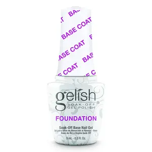Gelish MINI Foundation Base Coat – 9ml Soak Off UV LED, Strong Adhesion, Protects Natural, No Chip No Lift, Professional Manicure Prep Essential