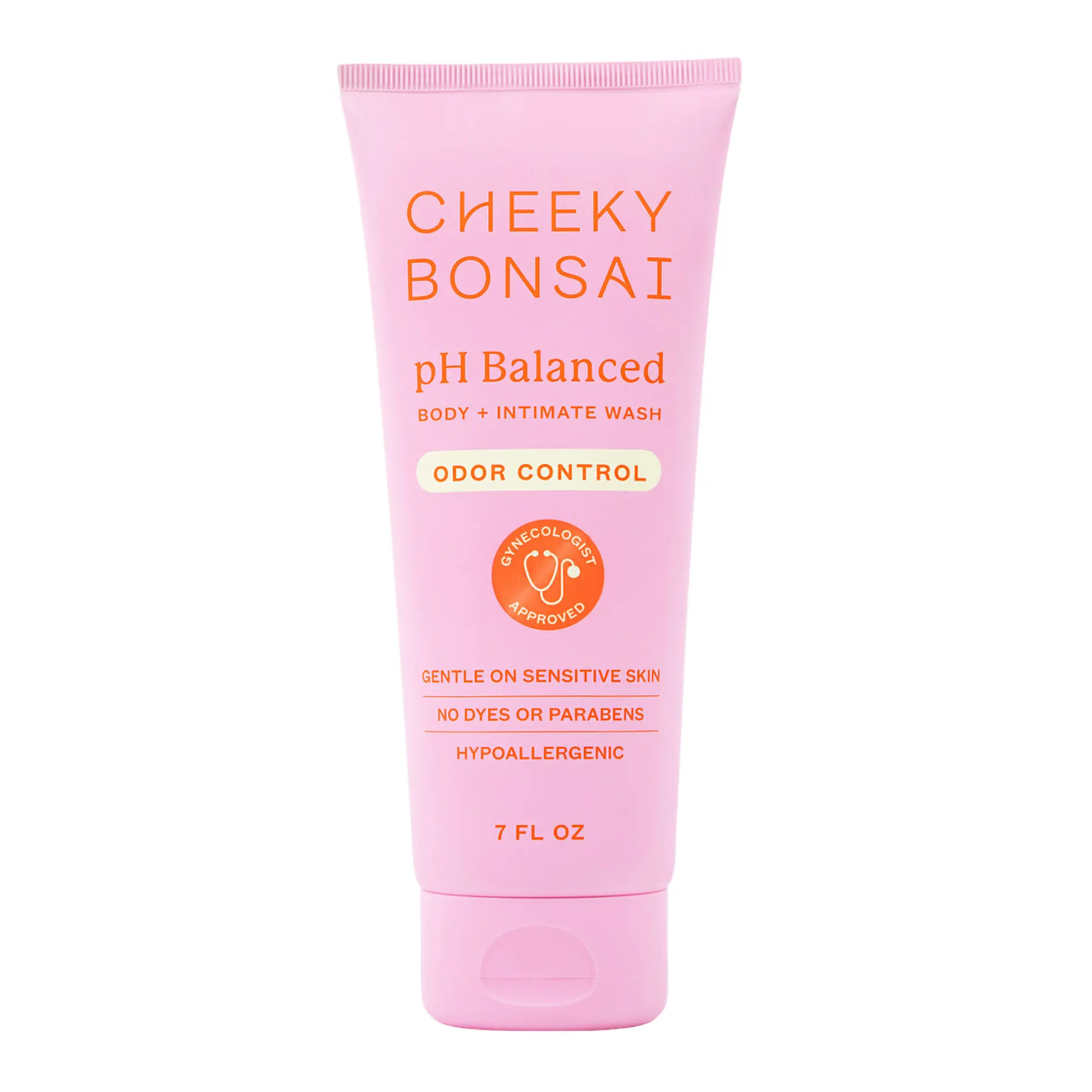 Cheeky Bonsai pH Balanced Daily Intimate Wash, Gentle Intimate Cleanser for Sensitive Skin with Odor Control, Feminine Full Body Wash, 7 FL OZ
