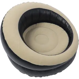 Inflatable Sofa, Air Couch Air Sofa Blow Up Couch Camping Air Mattresses Fast Inflation Lounge Chair Air Lazy Sofa for Outdoor, Living Room, Bedroom, Office, Travel (Coffee Color)