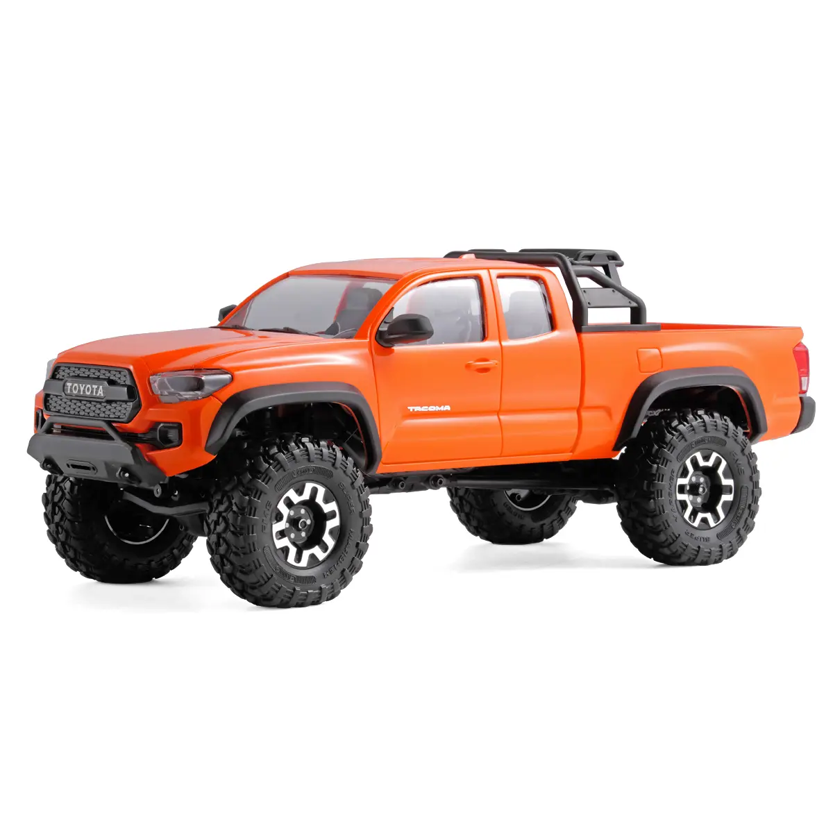 FairRC 1/24 Scale FCX24M Tacoma Orange Crush Mod RTR Electric Remote Controlled Car - Toy RC Model Vehicle for Summer Use