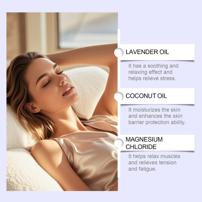 Sleep Magnesium Cream, Relaxing Muscle Care Before Bedtime, Moisturizing & Nourishing Nighttime Body Balm, Comfortable Daily Use