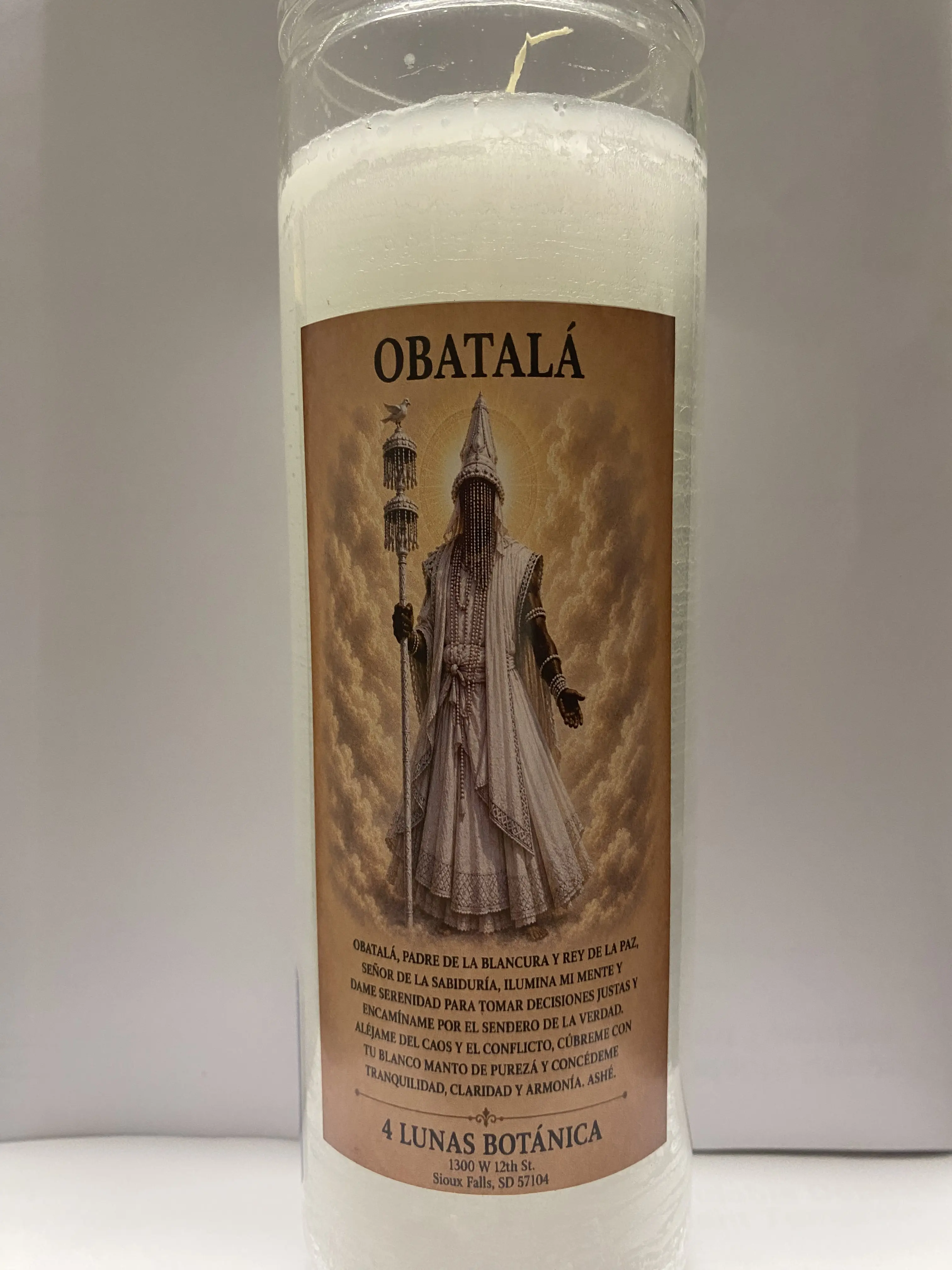 Obatala Orisha Candle