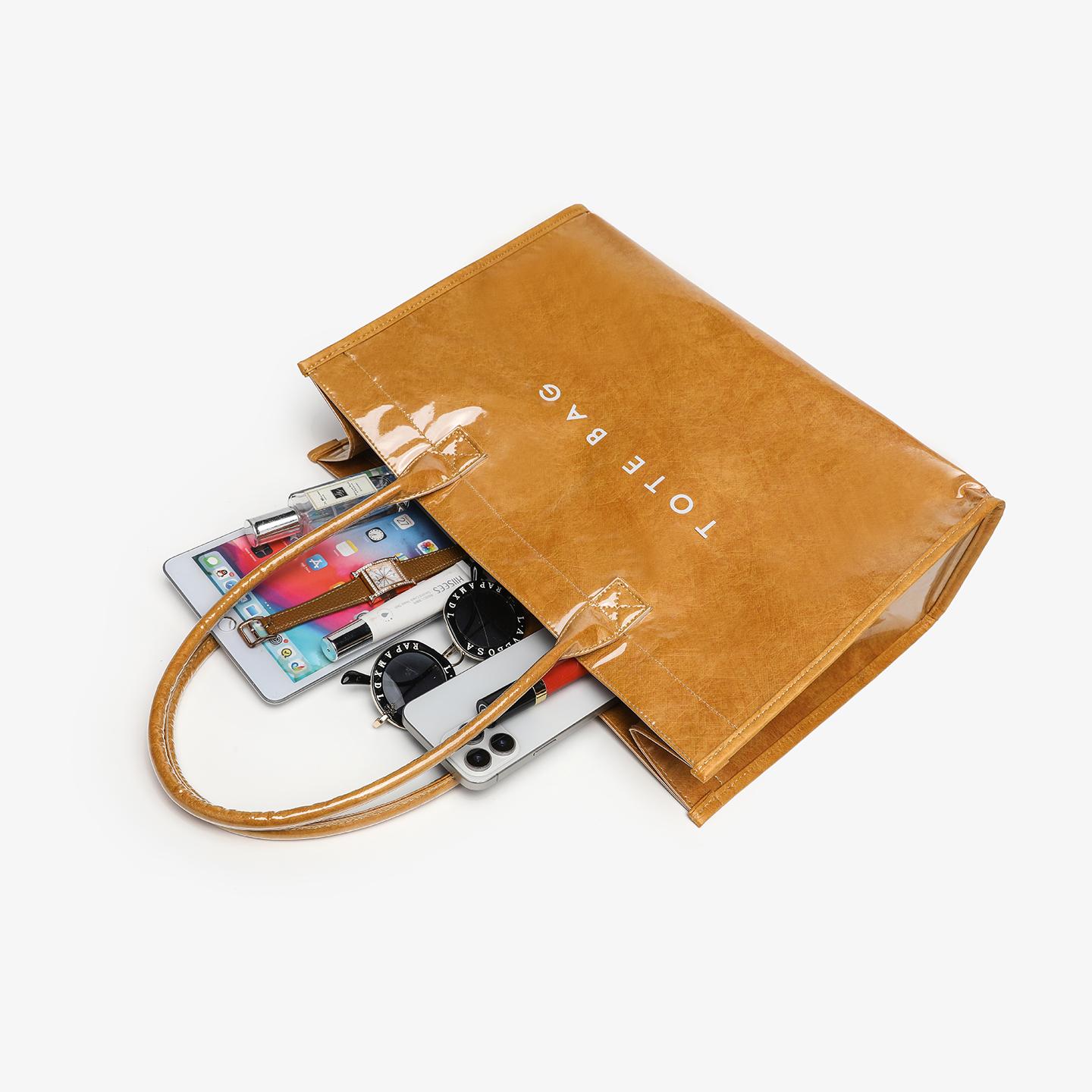 Leopard Print Jelly Tote Bag, Large Capacity Waterproof PVC Handbag – Solid Color Casual Shopping Bag for Everyday Use