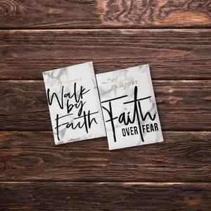 'Faith' Marble Passport Holder
