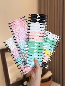 90pcs/50pcs seamless clip hairpin hair clip headdress partition positioning clip side clip, ladies color invisible hairpin bangs clip, free bending hairpin transparent, Transparent Clips, Flat Hair Clips, autumn winter Christmas Halloween