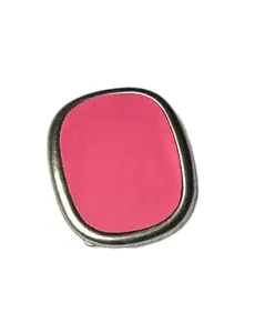 Hot Pink Leather Belt Buckle For Interchangeable Belt