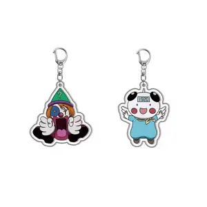 HUNTER X HUNTER Acrylic Keychain For Kaito Kite Crazy Clown And Knuckle Bine Bankruptcy A P R Bag Pendant Key Ring Gift