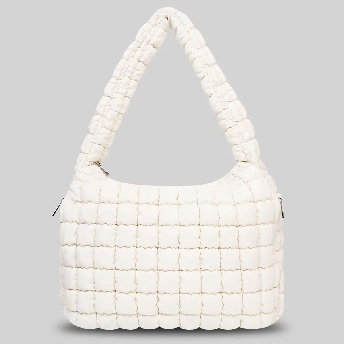 Women's Quilted Puffer Tote Bag, Large Capacity Fashion Shoulder Bag for Everyday Use and Shopping, Puffer Bags