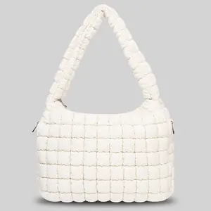 Large Capactity women quilted puffer tote bag women fashion shoulder bag