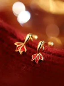 Koi Fish Earrings for Women, High-End New Year Jewelry 2026, Versatile Ear Rings for Lunar New Year Celebrations