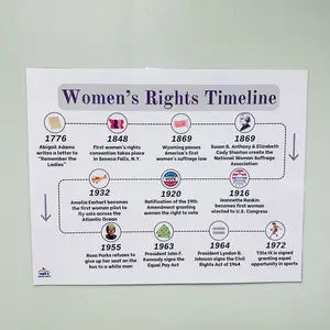 Women's Rights Laminated Timeline Poster | Women's Equality Poster | Women's History Anchor Chart | Social Studies Classroom Decor | History Anchor Charts for Middle School