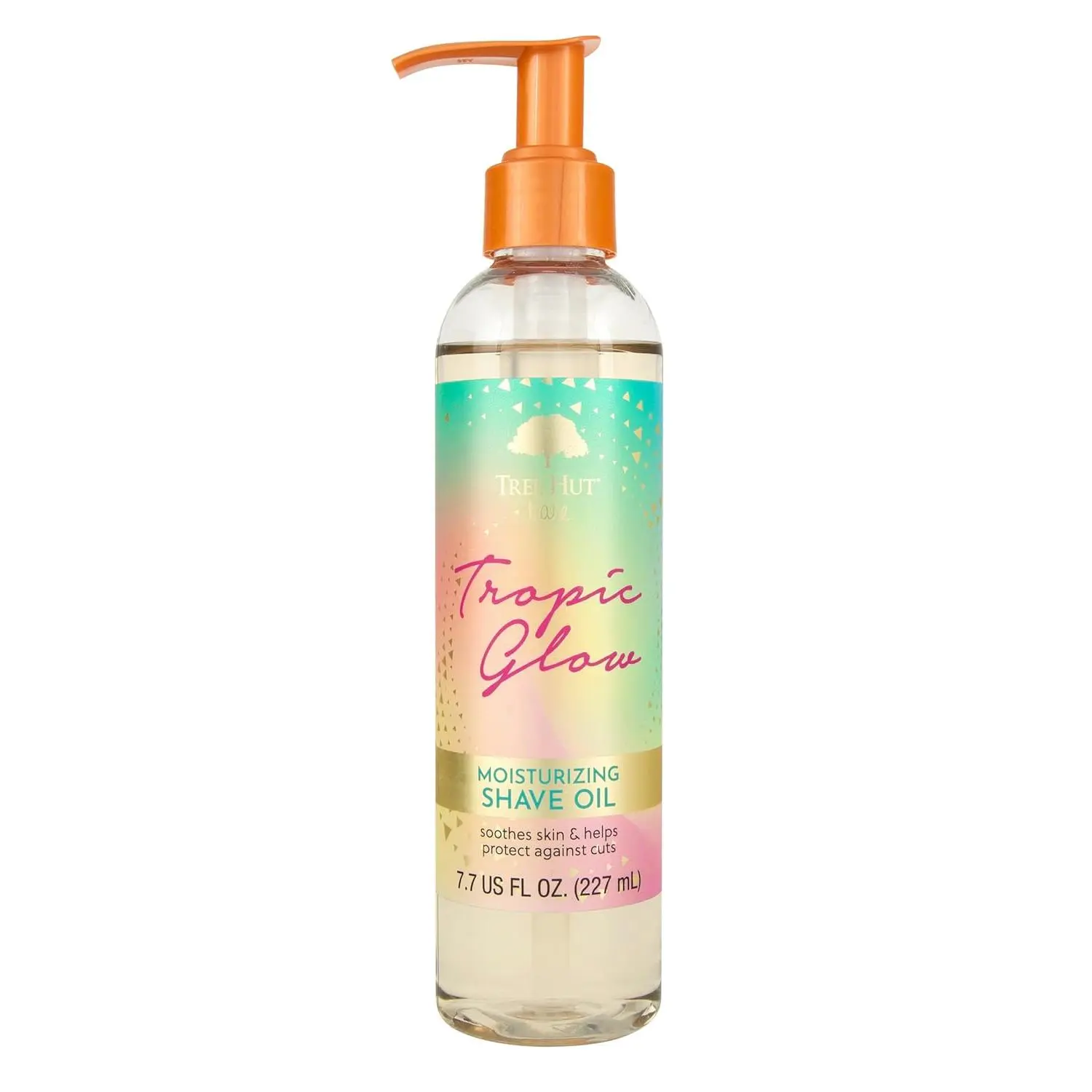 Tree Hut Tropic Glow Moisturizing Shave Oil, 7.7 Fl Oz | Nourishing Gel-to-Oil Formula for a Close, Smooth Shave, Made with Shea Butter, For All Skin Types