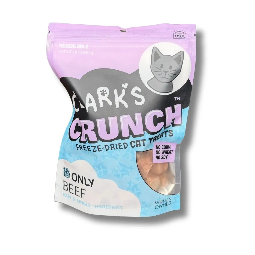 Clarks Crunch | Freeze Dried Cat Treats | Beef Liver, Single Ingredient ...