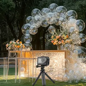 30pcs Transparent Bubble Balloon Garland Set, Birthday Wedding Christmas Bridal Shower Ocean Theme Party Decorations, Balloon Arch Kit