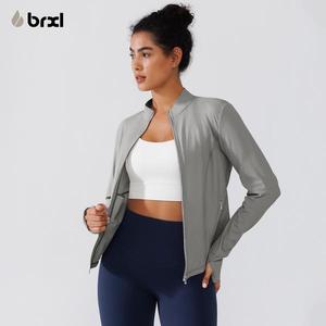 BRXL Full Zip Running Track Jacket Lightweight Athletic Slim Fit Jacket with Thumbholesyoga jacket windproof outerwear#outdoorfun #warmupforholiday,summerwins