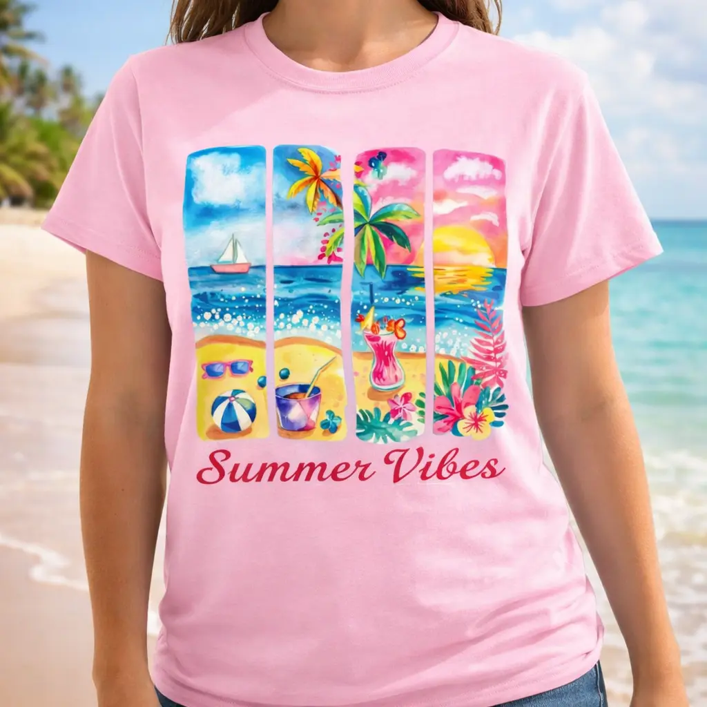 Summer Bag 3 Shortsleeve Round Neck T-shirts  Adorable, Comfort, Streetwear, perfect Casual tshirt trendy summer