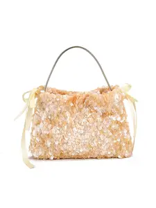 2026 New Sequin Bow Handbag Fashionable Candy Beaded Bag Party Bag