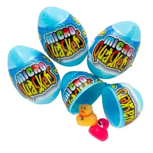 1 3/4" Micro Quackers Duck-Filled Bright Plastic Easter Eggs - 24 Pc.