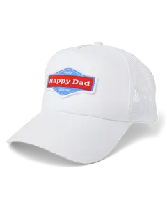 Happy Dad Trucker Hat (White)