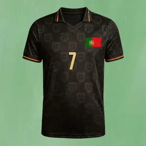 2025 Away Short Sleeve 7# Cristiano Ronaldo Soccer Jersey Football Jersey Quick Drying