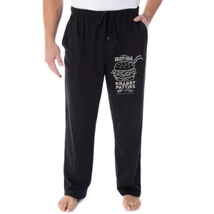 Nickelodeon Men's SpongeBob SquarePants The Krusty Krab Krabby Patties Since 1999 Loungewear Pajama Pants