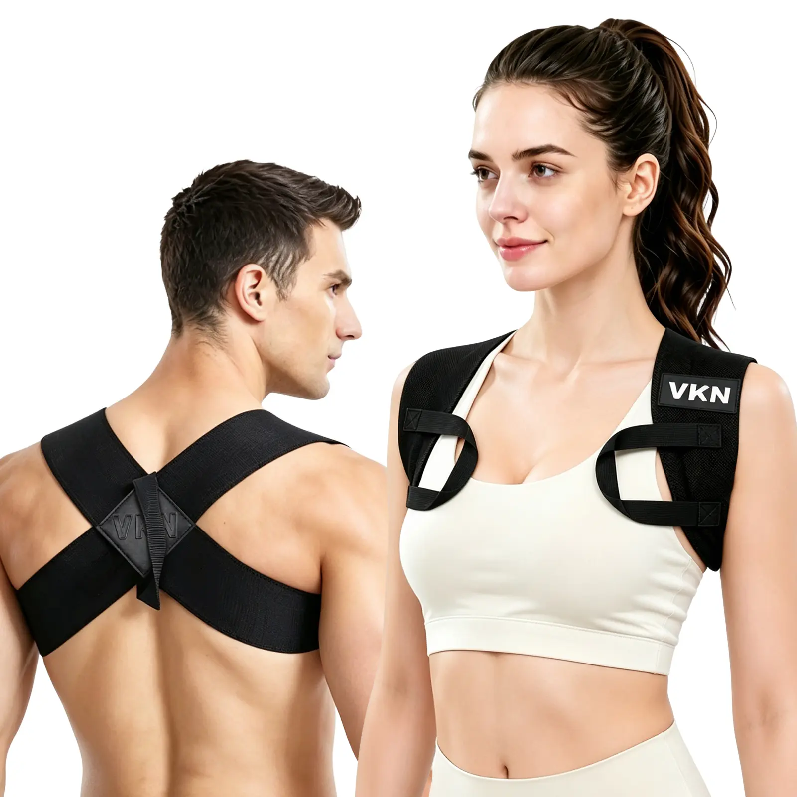 VKN Shoulder Straps Help Improve Daily Posture with Comfortable Posture Support for Home and Gym, Suitable for Men and Women
